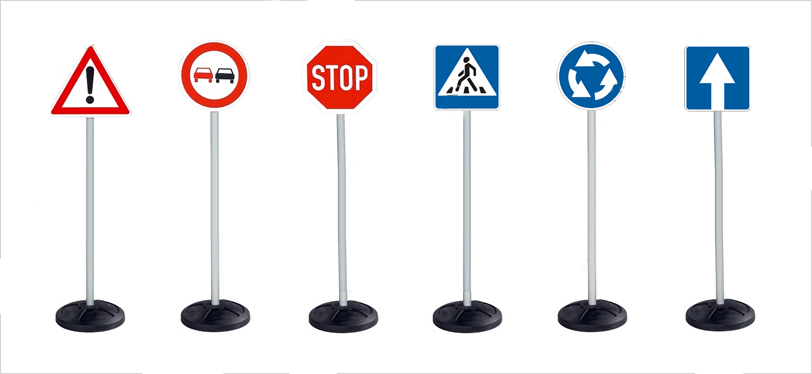 Изготовление дорожных знаков для макета