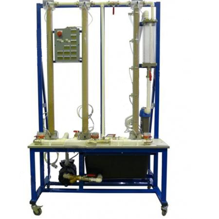 Типовой комплект учебного оборудования «Гидравлические характеристики фильтрационногослоя грунта». ФГ-ГХ-013-6ЛР-01-Р (исполнение вертикальное)