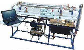Типовой комплект учебного оборудования "Гидравлические характеристики фильтрационного слоя грунта" ФГ-ГХ-010-6ЛР-01-ПК (исполнение горизонтальное)