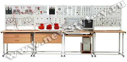 Комплект типового лабораторного оборудования СЭ1-А-С-К (стендовое исполнение, компьютеризованная версия)