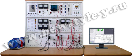 Типовой комплект учебного оборудования «Модель электрической системы», исполнение стендовое компьютерное упрощенное (МЭС-СКУ)