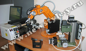 Гибкая производственная система с компьютерным управлением на базе двух станков с компьютерным управлением и учебного робота (ГПС-2Т-УР, ГПС-ТФ-УР)